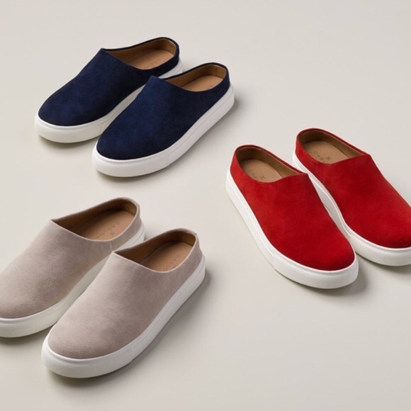 Caslon Shoes - Grey Caslon suede slip on mules